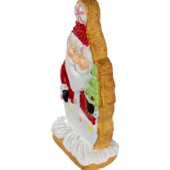 Gingerbread Santa with Tree Christmas Figurine - 7