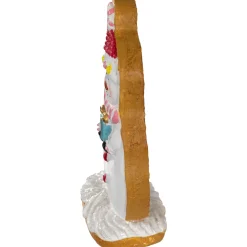 Gingerbread Snowman with Present Christmas Figurine - 7