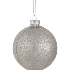 Glittered and Matte Finish Christmas Glass Ball Ornaments - 3