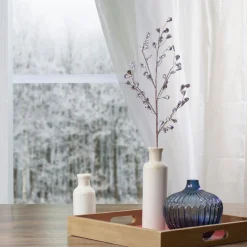 Glittered Artifcal Christmas Twig Spray - 30" - Silver