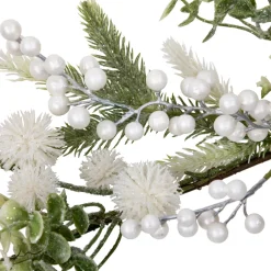 Glittered Berries and Eucalyptus Artificial Christmas Garland - 5' - Unlit