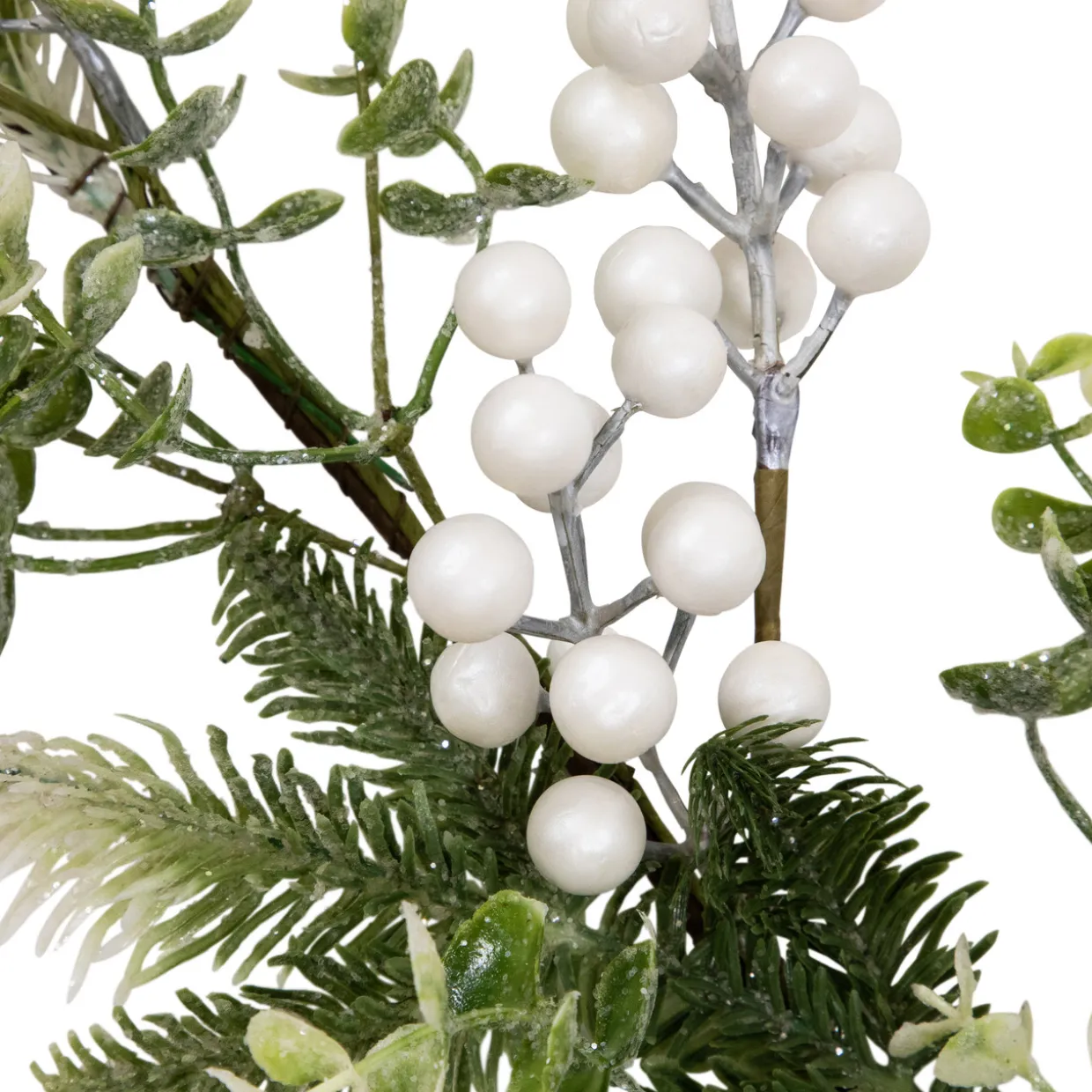 Glittered Berries and Eucalyptus Artificial Christmas Garland - 5' - Unlit