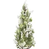 Glittered Berries and Pine Artificial Cone Christmas Tree - 27"