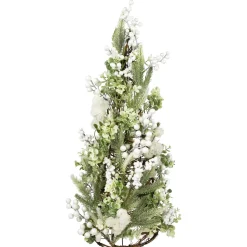 Glittered Berries and Pine Artificial Cone Christmas Tree - 27"