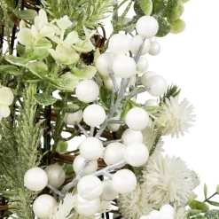 Glittered Berries and Pine Artificial Cone Christmas Tree - 27