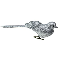 Glittered Bird Clip-On Christmas Ornament - 6