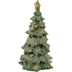 Glittered Christmas Tree with Presents, Berries and Bows Decoration - 6.75
