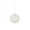 Glittered Clear and Silver Shatterproof Christmas Ball Ornament 4" (100mm)
