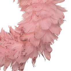 Glittered Feathers Christmas Wreath - 14.5