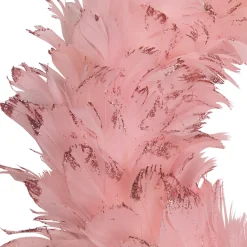 Glittered Feathers Christmas Wreath - 14.5