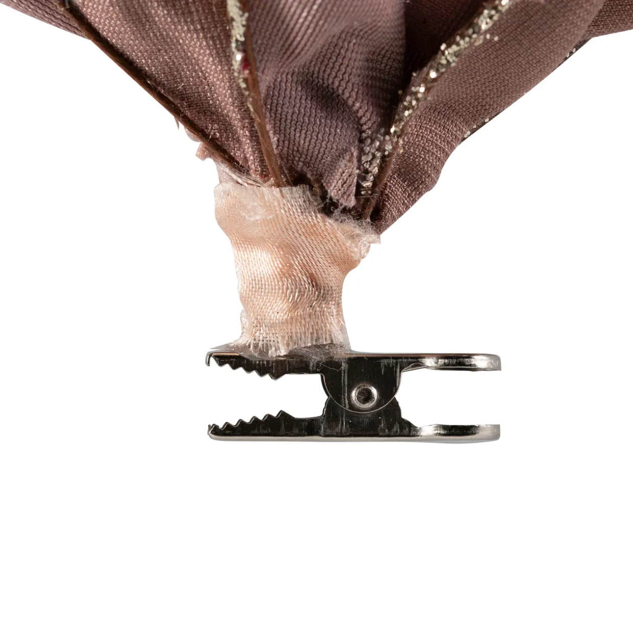 Glittered Flower Christmas Clip-on Ornament - 6"