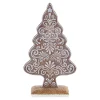 Glittered Gingerbread Tree Christmas Decoration - 8.25"