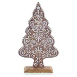 Glittered Gingerbread Tree Christmas Decoration - 8.25"