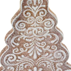 Glittered Gingerbread Tree Christmas Decoration - 8.25