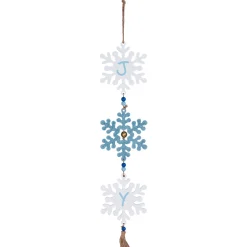 Glittered Joy Snowflakes Christmas Wall Sign - 26"