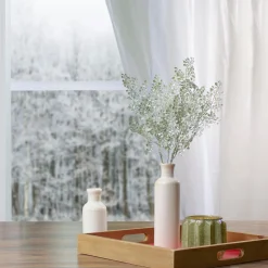 Glittered Leaves Artificial Christmas Spray - 18" - Green