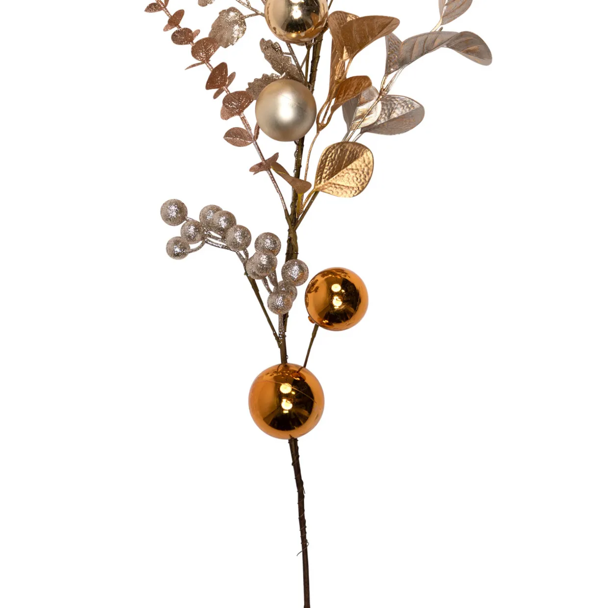 Glittered Mixed Leaves and Berries Artificial Christmas Garland - 6' x 9" - Unlit