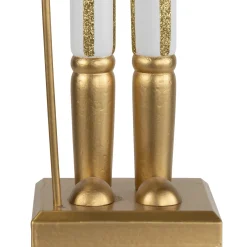 Glittered Nutcracker with Snowflake Scepter Christmas Figure - 15