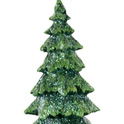 Glittered Pine Tree Christmas Decoration - 12