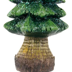 Glittered Pine Tree Christmas Decoration - 9.5