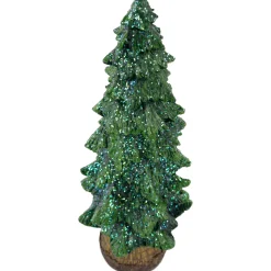 Glittered Pine Tree Christmas Decoration - 9.5