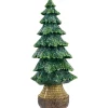 Glittered Pine Tree Christmas Decoration - 6.5"