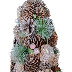 Glittered Pinecone Berry Christmas Tree - 16.5