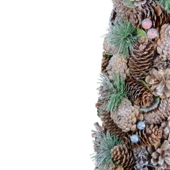 Glittered Pinecone Berry Christmas Tree - 16.5