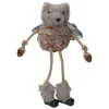 Glittered Pinecone Fuzzy Bear Christmas Figure - 5.5"