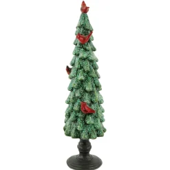 Glittered Tree with Cardinals Christmas Decoration - 11