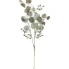 Glittered Winter Leaves Artificial Christmas Spray - 32" - White and Gold