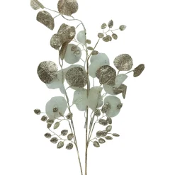 Glittered Winter Leaves Artificial Christmas Spray - 32