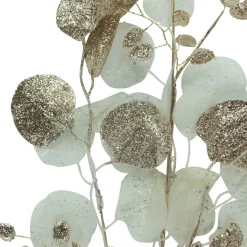 Glittered Winter Leaves Artificial Christmas Spray - 32