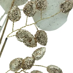 Glittered Winter Leaves Artificial Christmas Spray - 32