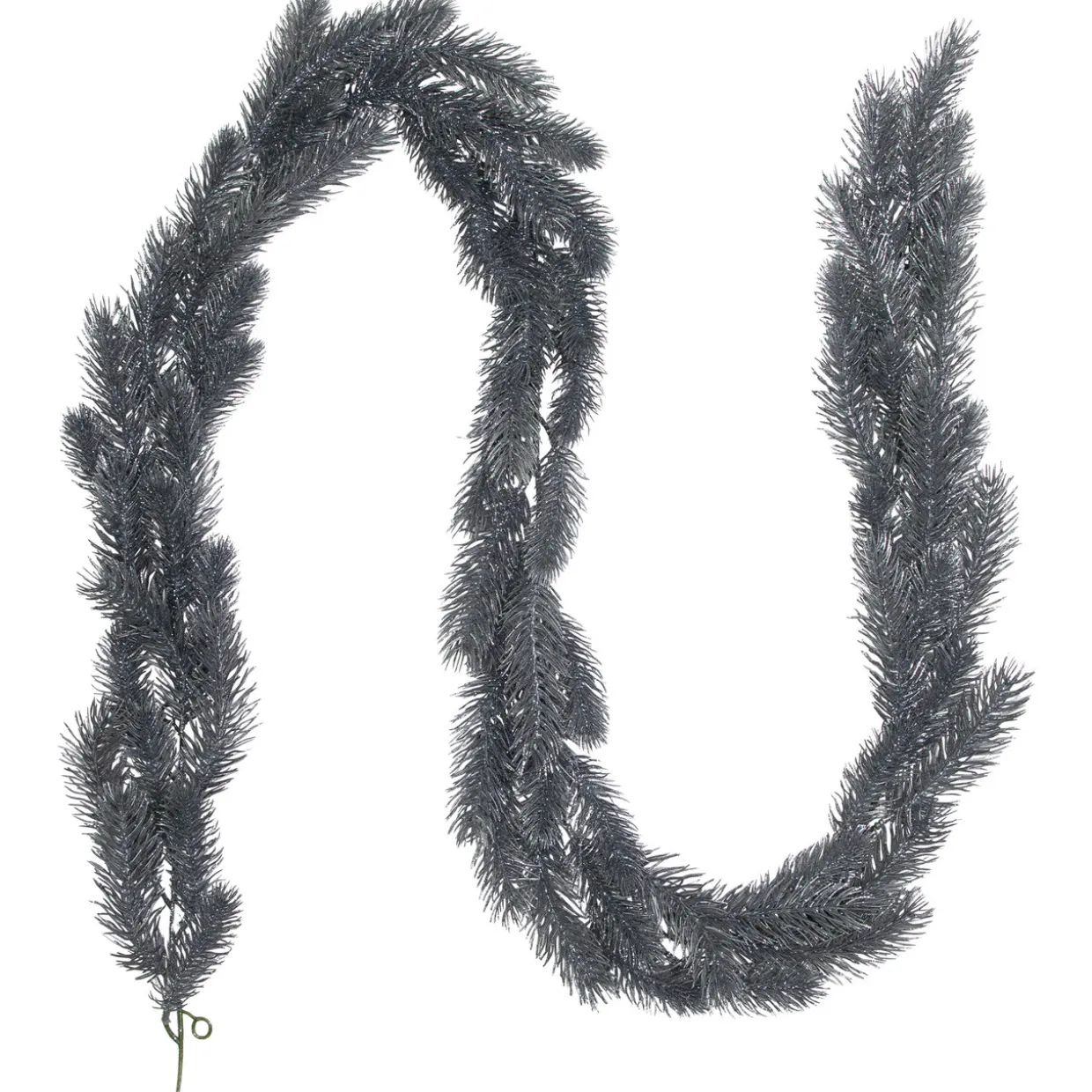 Glittery Pine Artificial Christmas Garland - 6' - Silver - Unlit