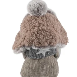 Gnome Girl with Plush Trapper Hat Christmas Figure - 5.5