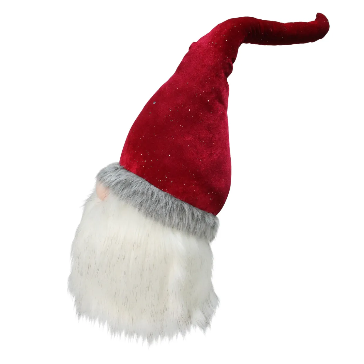 Gnome with Bendable Glitter Velvet Hat Christmas Decoration - 23"