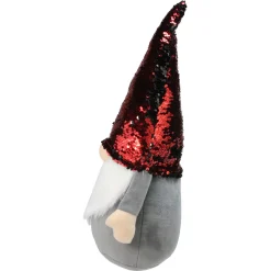 Gnome with Flip Sequin Hat Christmas Figure - 18