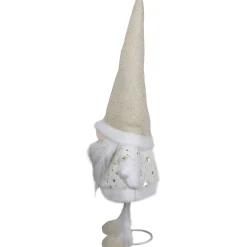 Gnome with Stars and Faux Fur Sweater Christmas Decoration - 17