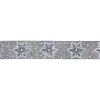 Gray Snowflake Christmas Wired Craft Ribbon 2.5" x 10 Yards