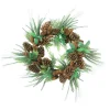 Green Foilage with Mixed Pinecones Artificial Christmas Wreath - 24-Inch, Unlit
