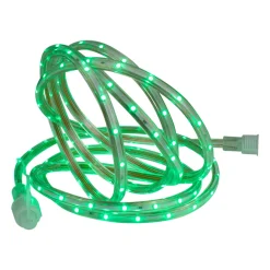 Green LED Outdoor Christmas Linear Tape Lighting - 30 ft Clear Tube