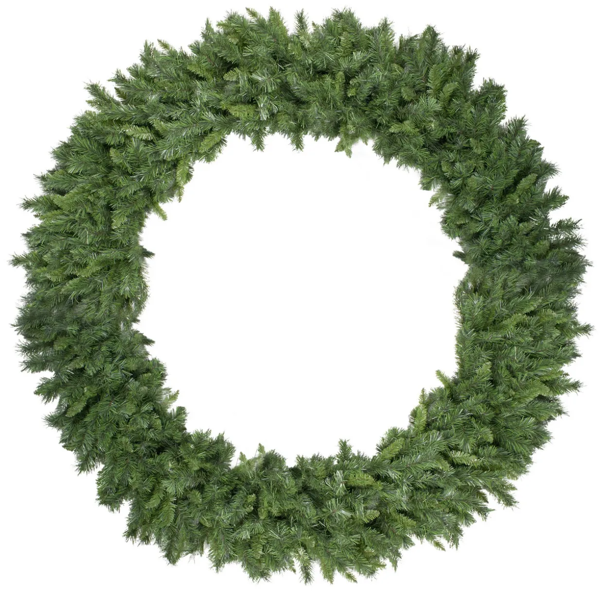 Green Lush Mixed Pine Artificial Christmas Wreath - 72" - Unlit