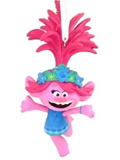 Hallmark Trolls World Tour Blue Dress Poppy Holiday Christmas Tree Ornament