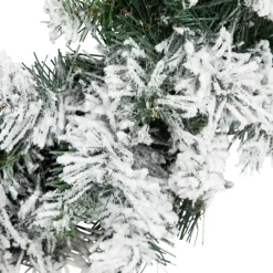 Heavily Flocked Pine Artificial Christmas Wreath - 24