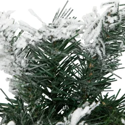 Heavily Flocked Pine Artificial Christmas Wreath - 24