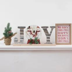Holiday Slogans Wooden Christmas Plaques - 8