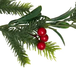 Holly Berries and Pine Artificial Christmas Garland - 6' - Unlit