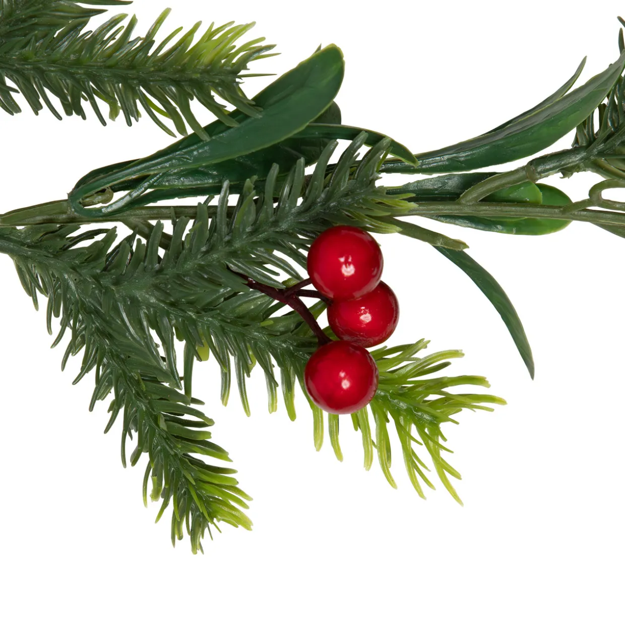 Holly Berries and Pine Artificial Christmas Garland - 6' - Unlit