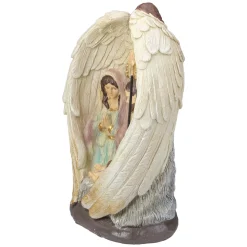 Holy Family and Angel Christmas Nativity Decoration - 11.25”